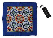 Load image into Gallery viewer, Dolce &amp; Gabbana Multicolor Majolica Print Square Handkerchief Scarf
