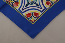 Load image into Gallery viewer, Dolce &amp; Gabbana Multicolor Majolica Print Square Handkerchief Scarf
