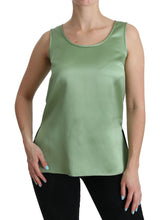 Load image into Gallery viewer, Dolce &amp; Gabbana Elegant Silk Sleeveless Top in Light Mint Green
