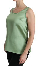Load image into Gallery viewer, Dolce &amp; Gabbana Elegant Silk Sleeveless Top in Light Mint Green
