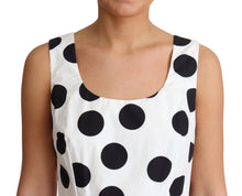 Load image into Gallery viewer, Dolce &amp; Gabbana White Polka Dotted Cotton A-Line Dress
