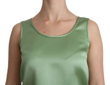 Load image into Gallery viewer, Dolce &amp; Gabbana Elegant Silk Sleeveless Top in Light Mint Green
