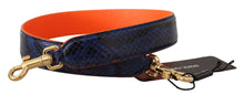 Load image into Gallery viewer, Dolce &amp; Gabbana Blue Orange Python Leather Accessory Shoulder Strap
