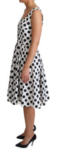 Load image into Gallery viewer, Dolce &amp; Gabbana Elegant Polka Dot Sleeveless A-Line Dress
