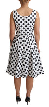 Load image into Gallery viewer, Dolce &amp; Gabbana Elegant Polka Dot Sleeveless A-Line Dress
