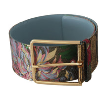 Load image into Gallery viewer, Dolce &amp; Gabbana Multicolor Leather Logo Buckle Belt
