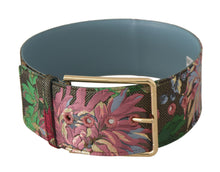 Load image into Gallery viewer, Dolce &amp; Gabbana Multicolor Leather Logo Buckle Belt
