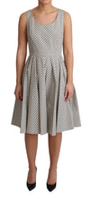 Load image into Gallery viewer, Dolce &amp; Gabbana Polka-Dotted Beige Sleeveless A-line Dress
