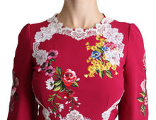 Load image into Gallery viewer, Dolce &amp; Gabbana Floral Embroidered Sheath Midi Dress
