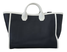 Load image into Gallery viewer, Dolce &amp; Gabbana Elegant Two-Tone Leather Shopper Tote
