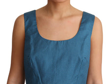 Load image into Gallery viewer, Dolce &amp; Gabbana Blue Polka Dotted Sleeveless A-Line Dress
