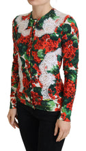 Load image into Gallery viewer, Dolce &amp; Gabbana Elegant Floral Crewneck Cardigan
