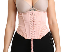 Load image into Gallery viewer, Dolce &amp; Gabbana Silk Blend Corset Belt Luxury Top - Pink

