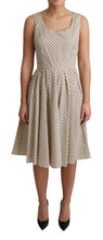 Load image into Gallery viewer, Dolce &amp; Gabbana Elegant Polka Dot Sleeveless A-Line Dress
