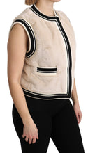 Load image into Gallery viewer, Dolce &amp; Gabbana Elegant Sleeveless Faux Fur Vest
