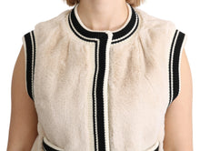 Load image into Gallery viewer, Dolce &amp; Gabbana Elegant Sleeveless Faux Fur Vest
