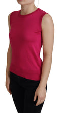 Load image into Gallery viewer, Dolce &amp; Gabbana Chic Pink Silk Sleeveless Tank Top Vest
