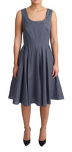 Load image into Gallery viewer, Dolce &amp; Gabbana Chic Blue Polka-Dotted Sleeveless A-Line Dress
