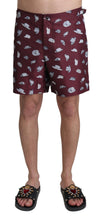 Load image into Gallery viewer, Dolce &amp; Gabbana Elegant Maroon Swim Trunks
