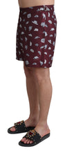 Load image into Gallery viewer, Dolce &amp; Gabbana Elegant Maroon Swim Trunks
