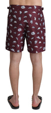 Load image into Gallery viewer, Dolce &amp; Gabbana Elegant Maroon Swim Trunks
