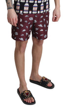 Load image into Gallery viewer, Dolce &amp; Gabbana Elegant Maroon Swim Trunks
