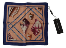 Load image into Gallery viewer, Dolce &amp; Gabbana Silk Seashells Printed Square Handkerchief Scarf
