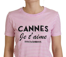 Load image into Gallery viewer, Dolce &amp; Gabbana Exclusive Striped Love Affair Cotton Tee
