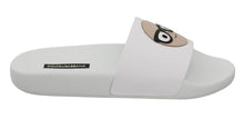 Load image into Gallery viewer, Dolce &amp; Gabbana Chic White Slide Sandals - Luxury Summer Footwear
