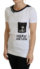 Load image into Gallery viewer, Dolce &amp; Gabbana Chic Monochrome &#39;Here and Now&#39; Cotton Tee

