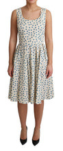 Load image into Gallery viewer, Dolce &amp; Gabbana Elegant Beige Polka Dot A-Line Sleeveless Dress
