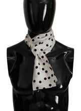 Load image into Gallery viewer, Dolce &amp; Gabbana Elegant Silk Mens Scarf in Black and White
