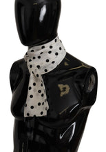 Load image into Gallery viewer, Dolce &amp; Gabbana Elegant Silk Mens Scarf in Black and White
