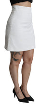 Load image into Gallery viewer, Dolce &amp; Gabbana Elegant White Floral Brocade Mini Skirt
