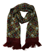 Load image into Gallery viewer, Dolce &amp; Gabbana Multicolor DG Logo Shawl Warm Neck Wrap Fringe Scarf
