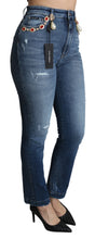 Load image into Gallery viewer, Dolce &amp; Gabbana Enchanted Crystal Studded Blue Jeans
