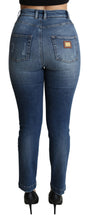 Load image into Gallery viewer, Dolce &amp; Gabbana Enchanted Crystal Studded Blue Jeans
