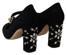 Load image into Gallery viewer, Dolce &amp; Gabbana Elegant Black Suede Mary Janes Pumps
