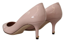 Load image into Gallery viewer, Dolce &amp; Gabbana Pink Patent Leather Kitten Heels Pumps Shoes
