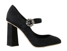 Load image into Gallery viewer, Dolce &amp; Gabbana Elegant Black Crystal Brocade Pumps
