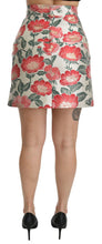 Load image into Gallery viewer, Dolce &amp; Gabbana Elegant White Floral High Waist Skirt
