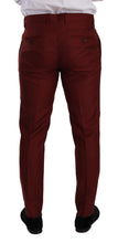 Load image into Gallery viewer, Dolce &amp; Gabbana Elegant Cashmere-Silk Red Dress Pants
