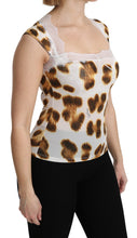 Load image into Gallery viewer, Roberto Cavalli White Brown Camisole Underwear Blouse
