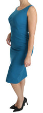 Load image into Gallery viewer, Dolce &amp; Gabbana Elegant Sheath Knee-Length Wool Dress
