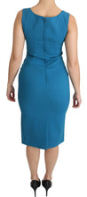 Load image into Gallery viewer, Dolce &amp; Gabbana Elegant Sheath Knee-Length Wool Dress
