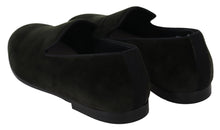 Load image into Gallery viewer, Dolce &amp; Gabbana Green Velvet Slip On Mens Loafers Shoes
