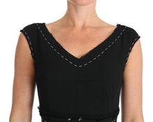 Load image into Gallery viewer, Dolce &amp; Gabbana Elegant Black Sheath Wool Dress

