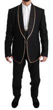 Load image into Gallery viewer, Dolce &amp; Gabbana Elegant Black Silk-Blend 3 Piece Suit
