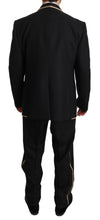 Load image into Gallery viewer, Dolce &amp; Gabbana Elegant Black Silk-Blend 3 Piece Suit
