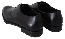 Load image into Gallery viewer, Dolce &amp; Gabbana Black Leather SARTORIA Hand Made Shoes
